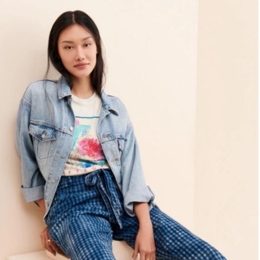 Maeve Avryl Bleached Slim Pants